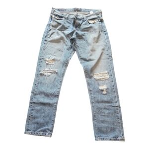 Lucky brand boyfriend distressed jeans
